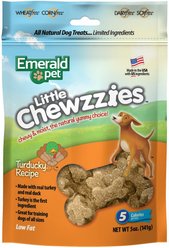 Emerald Pet Little Chewzzies Turducky Recipe Chicken-Free Dog Treats, 5-oz bag