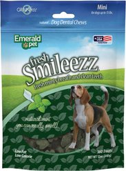 Emerald Pet Fresh Smileezz Mini Grain-Free Dental Dog Treats, 160 count