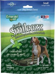 Emerald Pet Fresh Smileezz Small Grain-Free Dental Dog Treats, 32 count