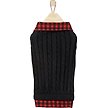 Show in main carousel: Frisco Plaid Cable Knit Dog & Cat Sweater, Red Plaid, X-Small slide 4 of 7