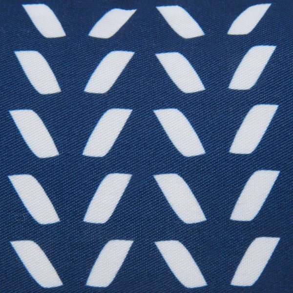 Show full view: Frisco Sherpa Rectangular Bolster Cat & Dog Bed, Navy Herringbone, Large slide 5 of 10