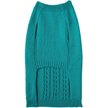 Show in main carousel: Frisco Dog & Cat Cable Knitted Sweater, Teal, X-Small slide 5 of 10