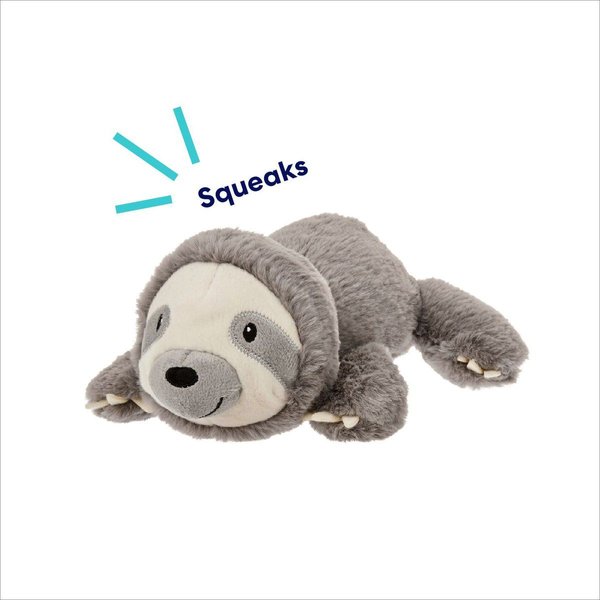 Show full view: Frisco Sloth Plush Squeaky Dog Toy, Medium slide 3 of 7