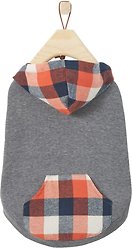 Frisco Plaid Dog & Cat Hoodie, Multi-Check Plaid, XX-Large