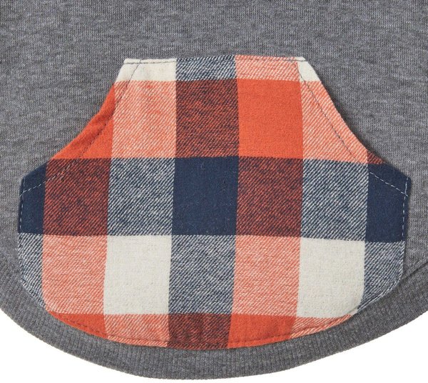 Show full view: Frisco Plaid Dog & Cat Hoodie, Multi-Check Plaid, XX-Large slide 7 of 7