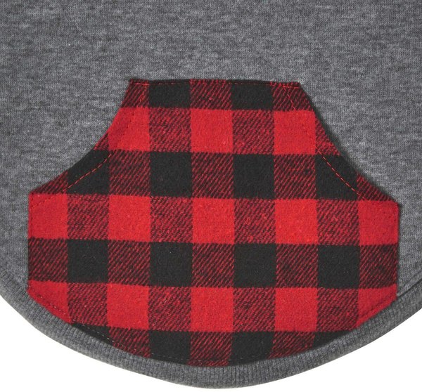Show full view: Frisco Plaid Dog & Cat Hoodie, Red Plaid, Large slide 7 of 10