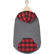 Show in main carousel: Frisco Plaid Dog & Cat Hoodie, Red Plaid, X-Large slide 1 of 10