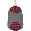 Show in main carousel: Frisco Plaid Dog & Cat Hoodie, Red Plaid, X-Large slide 4 of 10