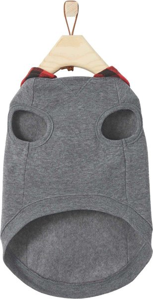 Show full view: Frisco Plaid Dog & Cat Hoodie, Red Plaid, X-Large slide 5 of 10