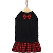 Show in main carousel: Frisco Plaid Cable Knit Dog & Cat Sweater Dress, Red Plaid, XXX-Large slide 3 of 8
