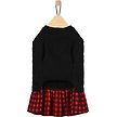 Show in main carousel: Frisco Plaid Cable Knit Dog & Cat Sweater Dress, Red Plaid, XXX-Large slide 4 of 8