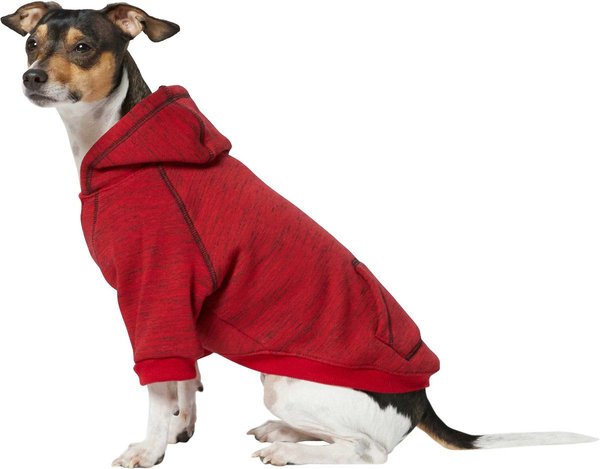 Show full view: Frisco Sporty Dog & Cat Hoodie, Heather Red, Small slide 3 of 9