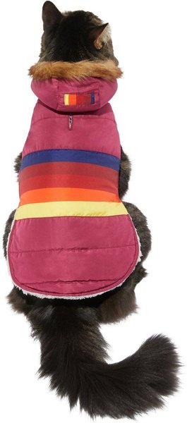 Show full view: Frisco Mediumweight Colorblock Adventure Insulated Dog & Cat Parka, Red, Small slide 3 of 8