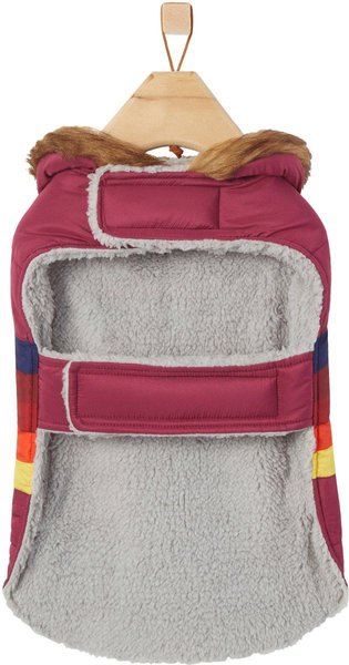 Show full view: Frisco Mediumweight Colorblock Adventure Insulated Dog & Cat Parka, Red, Small slide 5 of 8