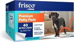 Frisco Extra Large Printed Dog Training & Potty Pads, 28 x 34-in, Unscented, 40 count, Dog Sketch Print