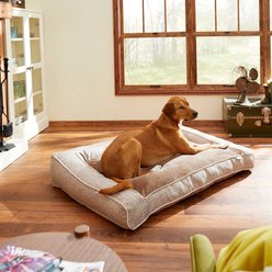 Frisco Plush Orthopedic Bolster Dog Bed w/Removable Cover, Beige, XX-Large