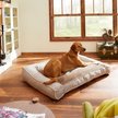 Show in main carousel: Frisco Plush Orthopedic Bolster Dog Bed w/Removable Cover, Beige, XX-Large slide 1 of 9