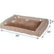 Show in main carousel: Frisco Plush Orthopedic Bolster Dog Bed w/Removable Cover, Beige, XX-Large slide 2 of 9