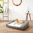 Show in main carousel: Frisco Plush Orthopedic Bolster Dog Bed w/Removable Cover, Gray, Large slide 1 of 9