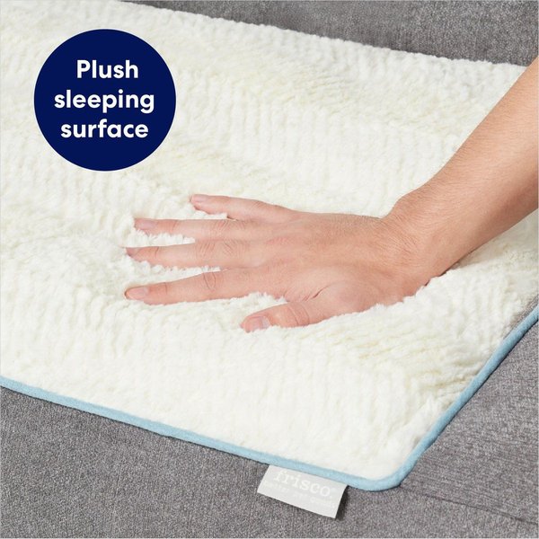 Show full view: Frisco Plush Orthopedic Bolster Dog Bed w/Removable Cover, Gray, Large slide 5 of 9