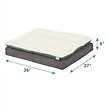 Show in main carousel: Frisco Plush Orthopedic Pillowtop Dog Bed w/Removable Cover, Gray, Large slide 2 of 7