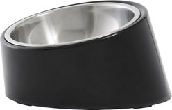 Frisco Slanted Stainless Steel Bowl, Black, 1 Cup