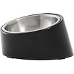 Show in main carousel: Frisco Slanted Stainless Steel Bowl, Black, 1 Cup slide 1 of 9