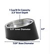 Show in main carousel: Frisco Slanted Stainless Steel Bowl, Black, 1 Cup slide 2 of 9