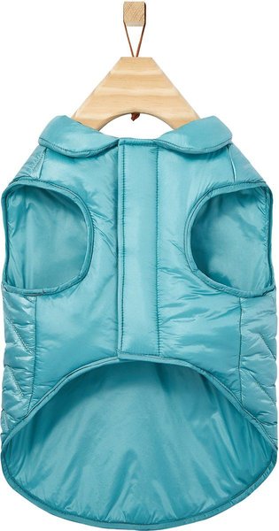 Show full view: Frisco Lightweight Packable Insulated Dog & Cat Quilted Puffer Coat, Ocean Teal, Small slide 5 of 8