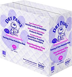 MidWest Dry Paws Training & Floor Protection Pads, 100 count