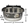Show in main carousel: MidWest Stainless Steel Snap'y Fit Dog Kennel Bowl, 4-cup slide 6 of 7