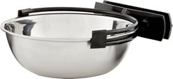MidWest Stainless Steel Snap'y Fit Dog Kennel Bowl, 1.25-cup