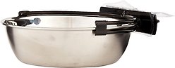 MidWest Stainless Steel Snap'y Fit Dog Kennel Bowl, 2.5-cup