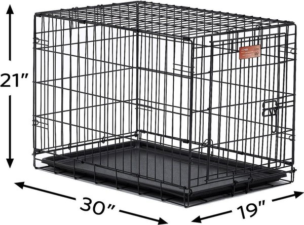 Show full view: MidWest iCrate Fold & Carry Single Door Collapsible Wire Dog Crate, 30-in slide 9 of 10