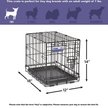 Show in main carousel: MidWest iCrate Fold & Carry Single Door Collapsible Wire Dog Crate, 18-in slide 8 of 10