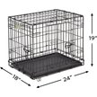 Show in main carousel: MidWest iCrate Fold & Carry Double Door Collapsible Wire Dog Crate, 24-in slide 9 of 10