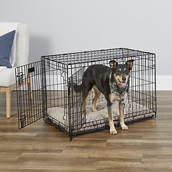 MidWest iCrate Fold & Carry Double Door Collapsible Wire Dog Crate, 36-in