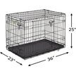 Show in main carousel: MidWest iCrate Fold & Carry Double Door Collapsible Wire Dog Crate, 36-in slide 9 of 10