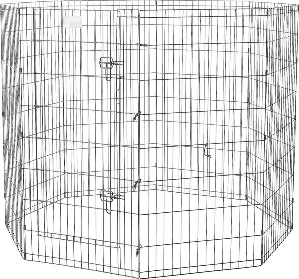 Show full view: MidWest Wire Dog Exercise Pen with Step-Thru Door, Black E-Coat, 48-in slide 3 of 10