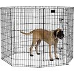 Show in main carousel: MidWest Wire Dog Exercise Pen with Step-Thru Door, Black E-Coat, 48-in slide 5 of 10