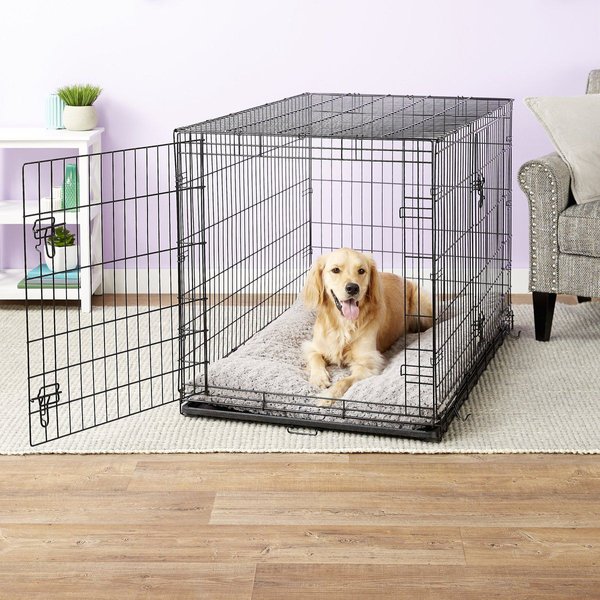 Show full view: MidWest Quiet Time Ombre Swirl Dog Crate Mat, Gray, 48-in slide 4 of 8