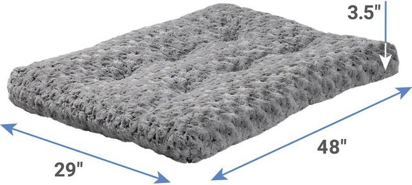 Show full view: MidWest Quiet Time Ombre Swirl Dog Crate Mat, Gray, 48-in slide 7 of 8