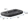 Show in main carousel: MidWest Quiet Time Fleece Dog Crate Mat, Gray, 24-in slide 4 of 8