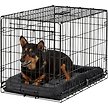 Show in main carousel: MidWest Quiet Time Fleece Dog Crate Mat, Gray, 30-in slide 2 of 8