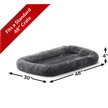 Show in main carousel: MidWest Quiet Time Fleece Dog Crate Mat, Gray, 48-in slide 4 of 8