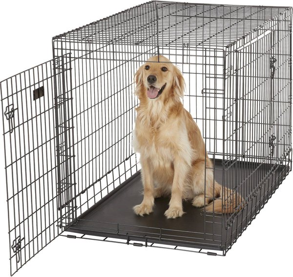 Show full view: MidWest Ultima Pro Double Door Collapsible Wire Dog Crate, 48-in slide 4 of 7