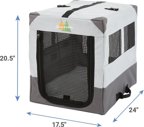 Show full view: MidWest Canine Camper Single Door Collapsible Soft-Sided Dog Crate, 24-in slide 3 of 6