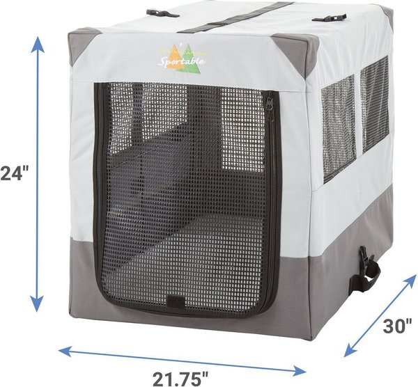 Show full view: MidWest Canine Camper Single Door Collapsible Soft-Sided Dog Crate, 30-in slide 3 of 6