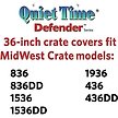 Show in main carousel: MidWest Quiet Time Crate Cover, Gray Geometric, 36-in slide 5 of 7