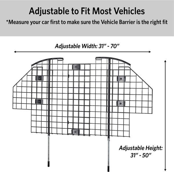 Show full view: MidWest Wire Mesh Universal SUV Car Barrier slide 5 of 6